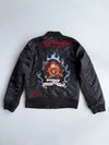 Vintage Ed Hardy by Christian Audigier “Death Before Dishonor” Embroidered Bomber Jacket (M)
