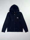 Stüssy Basic Zip Hoodie Black Made in USA (S)