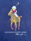 Polo Ralph Lauren Polo Bear Equestrian Navy Custom Slim Fit T-Shirt (L)