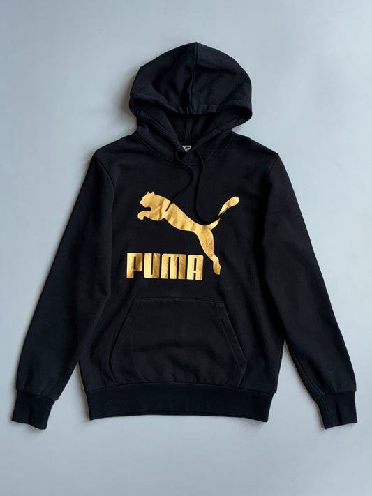 Puma | Gold Logo Hoodie Black | (S)