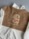 Carhartt WIP Sherpa Fleece Jacket – Cream/Tan Colorblock (2XL)
