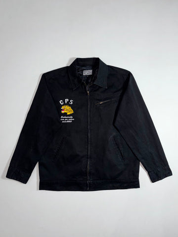 The Compass Tiger Embroidered Work Jacket – Black (M)