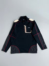 The North Face Summit Series Quarter-Zip Fleece – Black/Red (L)