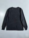 Shen Lu | American Casual Graphic Longsleeve Navy | (L)