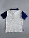 Polo Ralph Lauren Big Pony Diagonal Stripe Polo | Navy & Orange (XS/S)