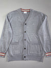 Burberry London England | Grey Icon Stripe Button-Up Cardigan | (L)