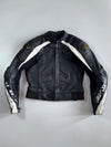 Fire Fox | Leather Racing Jacket with Carbon Fiber Shoulder Armor (Paded)(S)