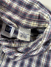 Vintage Gap Navy Plaid Short Sleeve Shirt (XL)