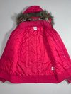 Adidas Hot Pink Faux Fur Hood Bomber Jacket (M)