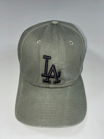 New Era 39Thirty LA Dodgers Olive Green Cap – Black Logo, Genuine MLB Merch, S-M (58cm)
