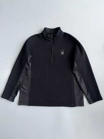 Spyder | Black 1/4 Zip Fleece Pullover | (2XL)