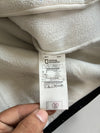 National Geographic White Sherpa Fleece Zip Jacket – Black Trim – Sleeve Patch (S)