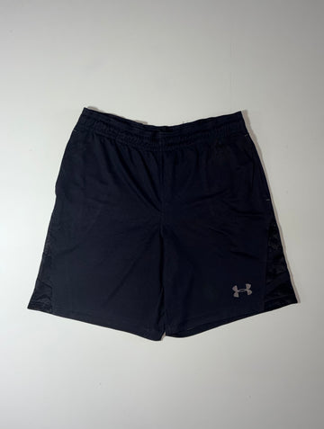 Under Armour Black Athletic Shorts – Loose Fit (W:34) (L:21)