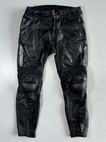 RK Sports Leather Racing Knee Padded Trousers (W:36|L:40)