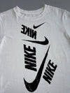 Nike | Stacked Logo Graphic Tee White | (S)