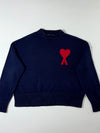 AMI Paris Ami de Coeur Logo Crewneck Sweater  Oversized Fit Women’s (XL)