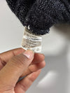 Chemise Lacoste Black V-Neck Knit Sweater with Crocodile Logo(XL)