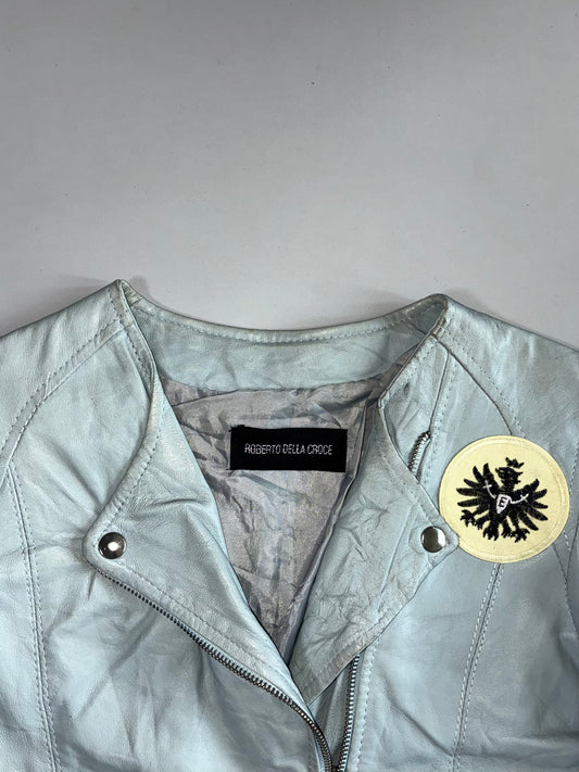 Roberto Della Croce (Double Zipper) Premium Original Leather Jacket (XS)