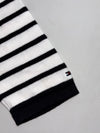Tommy Hilfiger Colourblock Breton Stripe Knit Sweater – Black/Camel/White (S)