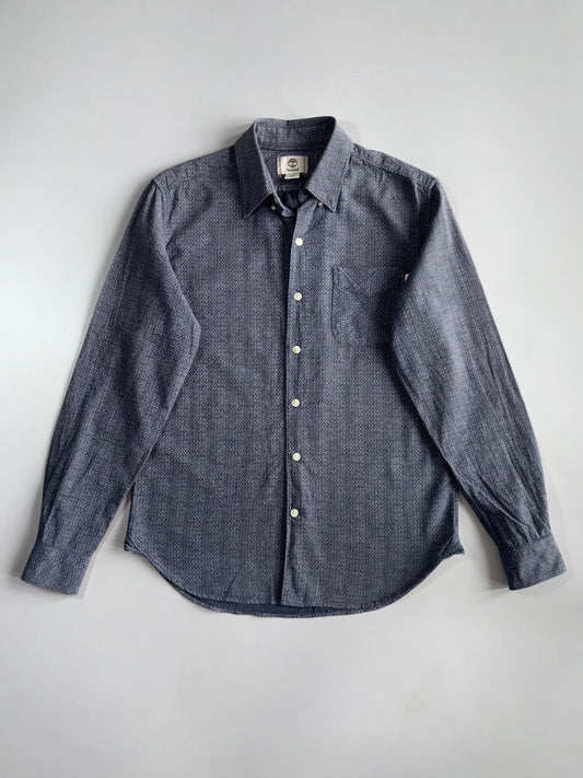 Vintage Timberland | Diamond Geo Print Slim Fit Shirt (M)