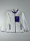 Carhartt WIP Sherpa Fleece Jacket White/Purple Collar (M/L)