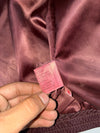 Vintage Burgundy Leather Bomber Jacket (M)