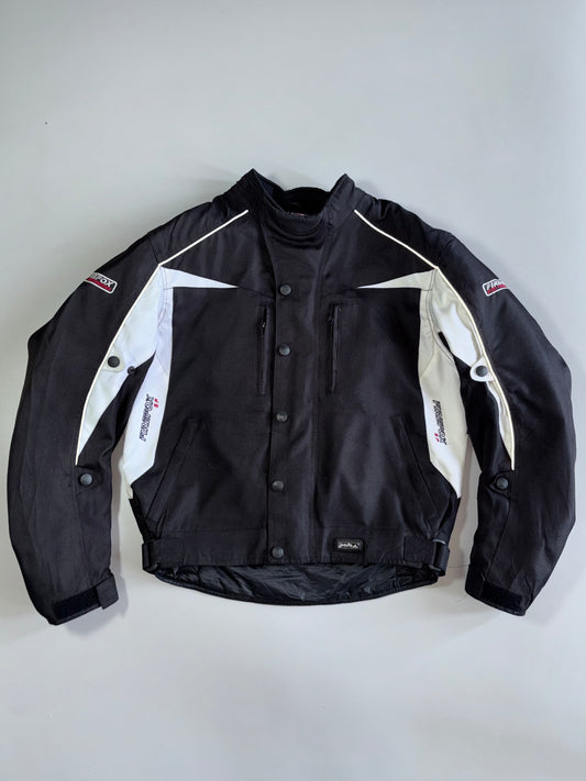 Polo Firefox SP Colorblock Reflective Trim Armored Textile Moto Jacket (Paded) (L)