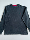 Polo Ralph Lauren Black Waffle Knit Thermal – Red Pony – (L)
