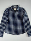 Abercrombie & Fitch Muscle Fit Check Shirt – Navy/White (S)