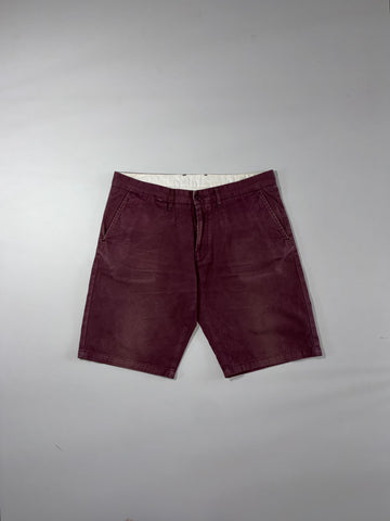 Carhartt Maroon Bermuda Chino Shorts (W:36) (L:21.5)