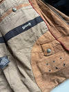 Vintage Schott NYC Sheepskin Suede Leather Motorcycle Jacket –lTan Custom Rider Lining (L/Xl)