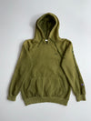 Champion Embroidered Script Logo Hoodie Olive Green (M)