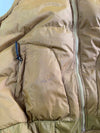 Vintage Weberster Mustard Striped Collar Puffer Vest (XL)