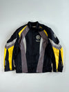 Vintage Yamaha Black Yellow Mesh Racing Jacket Padded (L)