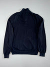 Tommy Hilfiger Black Quarter-Zip Knit Sweater (XL)