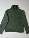 Polo Ralph Lauren Sage Green Quarter Zip Knit Sweater – (XS)