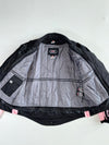 Vintage XTU Women’s Pink & Black Textile Motorcycle Jacket – “Innovation” (M)