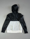 Adidas Black & White Colorblock Hooded Windbreaker (XS/S)