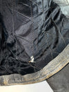 Vintage ASHG  Grey Leather Double Rider Biker Jacket (L)
