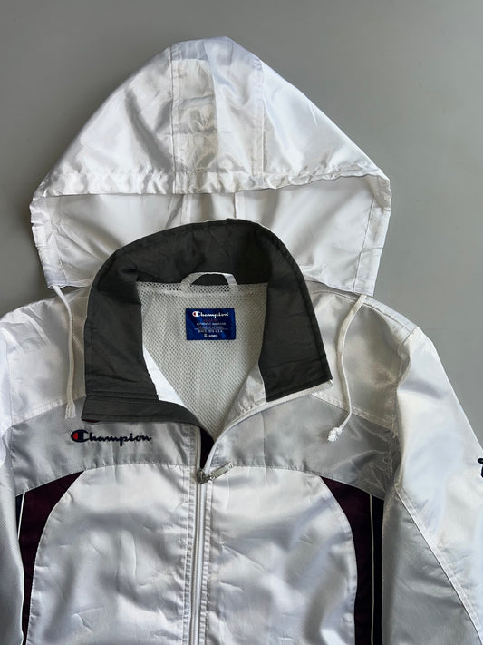 Champion Authentic American Athletic Apparel Windbreaker Jacket White (M)