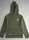 MLB New York Yankees Pullover Hoodie – Olive Green ((S/M)