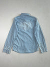 Dickies Light Wash Chambray Denim Shirt – Double Flap Pockets (S)