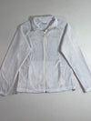 Columbia Full-Zip Fleece Jacket – White Women’s (M)