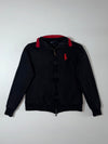 Polo Golf Ralph Lauren Wool Full Zip Track Jacket – Black/Red, (XS)