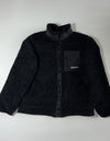 Jack & Jones Originals Studio Black Sherpa Fleece Jacket (XL)