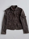 Sublevel Rock Angel Brown Military Cargo Jacket Women’s (Xs)