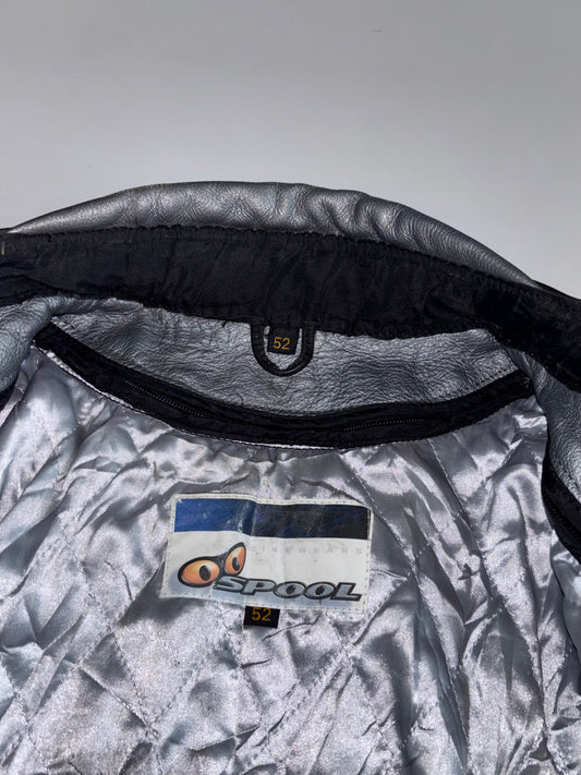 Spool Bakeware Vintage Leather Motorcycle Racing Jacket (M)