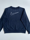 Nike Navy Embroidered Center Swoosh Sweatshirt (L)