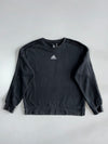 Adidas Essential 3-Stripes Black Crewneck Sweatshirt (S)