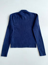AMI Paris Navy Ami de Coeur Tonal Logo Knit Sweater (S)